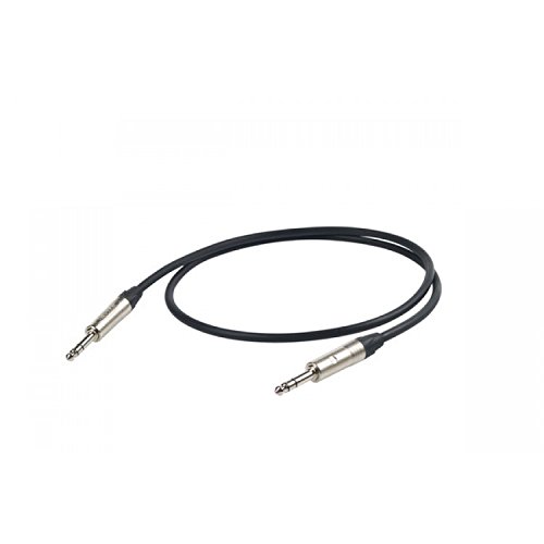 Cable Proel Eso230Lu1 Bk jack estéreo balanceado para mesas de mezclas y audio de estudio