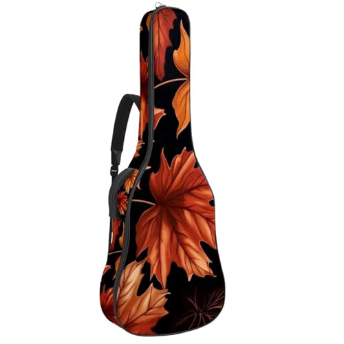 Sac pour guitare étanche à feuilles d'érable idéal pour les répétitions et trajets sous la pluie