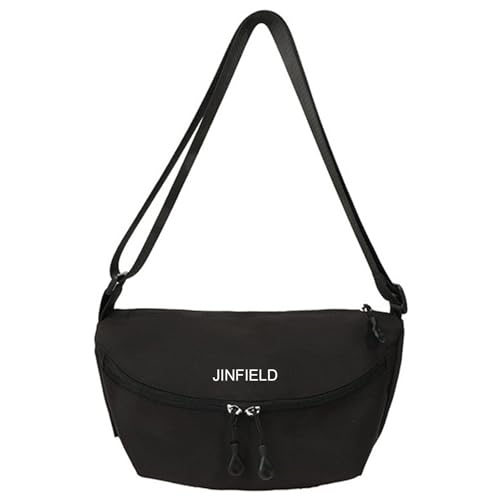 Image of Sling Crossbody Bag Women: Hobo Bag Lady Crescent Bags Nylon Dumpling Purse for Daily Travel Hiking Park