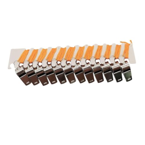 12 silbatos metálicos para árbitros y primeros auxilios miniatura 1