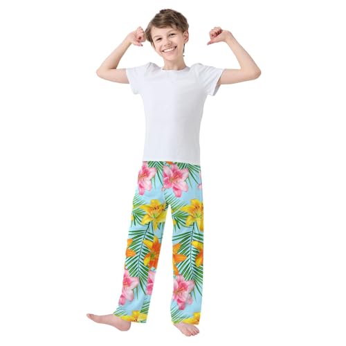J JOYSAY Palm Fronds Pajamas Pants Soft Long Pajama Bottoms Lounge Sleep Pants Size S-XL3