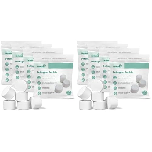 GROWNSY Detergent Tablets 40 Count, Bottle Washer Tablets Compatible with All Brands of Baby Bottle Washers, Deep Cleaning for Bottles, Pump Parts and Baby Feeding Essentials 1 Count (Pack o