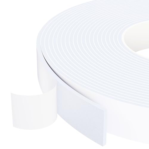 1 in Wide x 1/8 in Thick x 33FT Foam Weather Stripping Door Seal,Window Sealing Tape，Single-Sided...