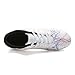 WILTENA Womens Comfy Soccer Cleats Mens Low Top Firm Ground Football Shoes Girls Boys Fashion Outdoor Football Sneakers White Size 9.5w/8m