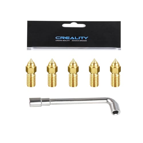 Creality Ender 3 V3 SE �m�Y���L�b�g�AEnder 3 V3 SE�AEnder 5 S1�AEnder 7 3D�v�����^�[�A5pcs 0.4mm�m�Y���A1pcs�m�Y�������`�A�����m�Y���AM6�z�b�g�G���h���o�@�m�Y��