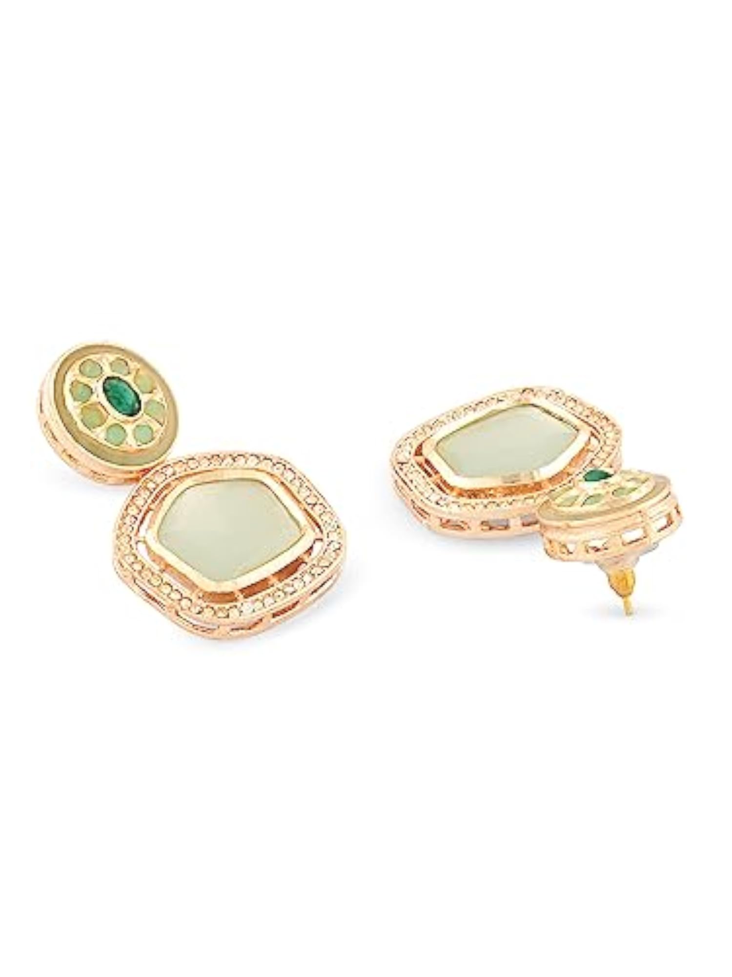 Stones & Austrian Diamond Drop Earring