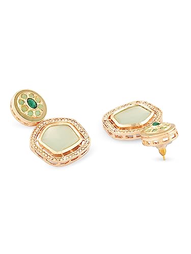 Stones & Austrian Diamond Drop Earring