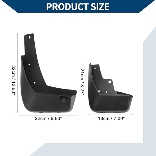 Image of Mud Flaps Splash Guards W /Mount Accessories for Renault Koleos 2017-2020 Front Rear Mud Guards 1 Set