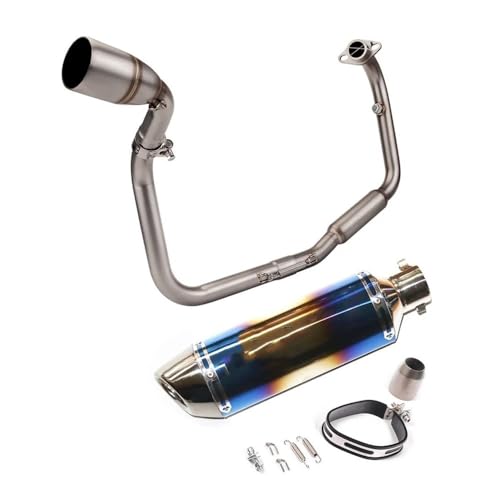 オートバイの排気マフラー TNT125 TNT135 2016-2022オートバイ排気マフラーフルエスケープフロントリンクパイプ排気マフラーは