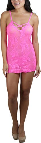 Image of ToBeInStyle Women's Stretch See Through Fishnet Novelty Mini Rave Party Dress