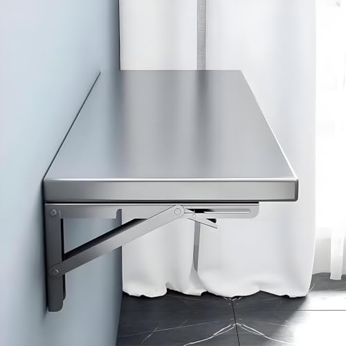 Support d'étagère pliable inox durable et élégant pour aménagement intérieur