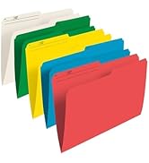 Staples Assorted File Folders - Letter Size - 50 Pack