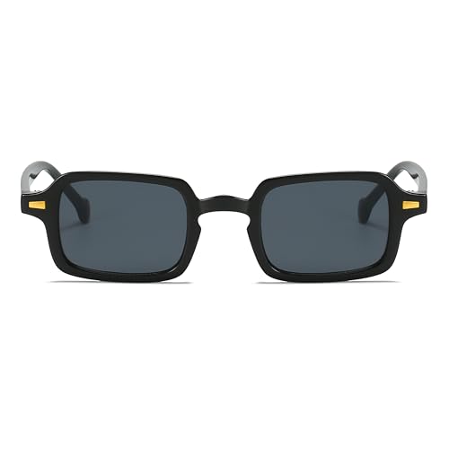 Retro Rectangle Sunglasses for Women Men – Polarized Fashion Shades2