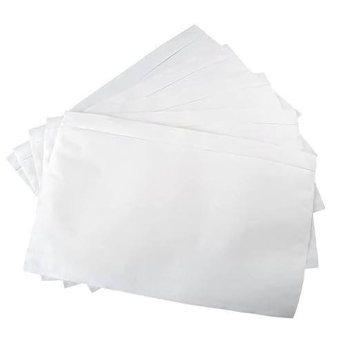 Classy Shipping Label Sleeves, 6" X 9" Packing Slip Envelope Pouches Clear Adhesive Top Loading Packing List Shipping Label Envelopes - 100 Packs #TOP6