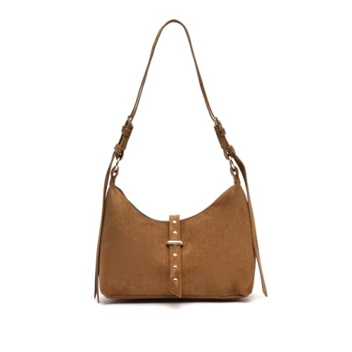 Imagen de MISAKO Belly bolso de hombro pequeño efecto ante Mujer Belly Camel 19x9x24cm