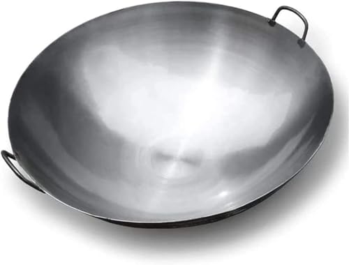 Wok grande de aluminio forjado 55 cm con asas integradas miniatura 1