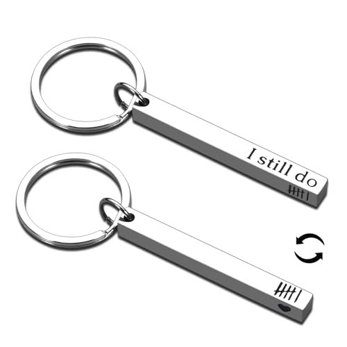 Iron 6th Anniversary Keychain Gifts, Anniversary Wedding Gifts for Him Her, 6 Year...