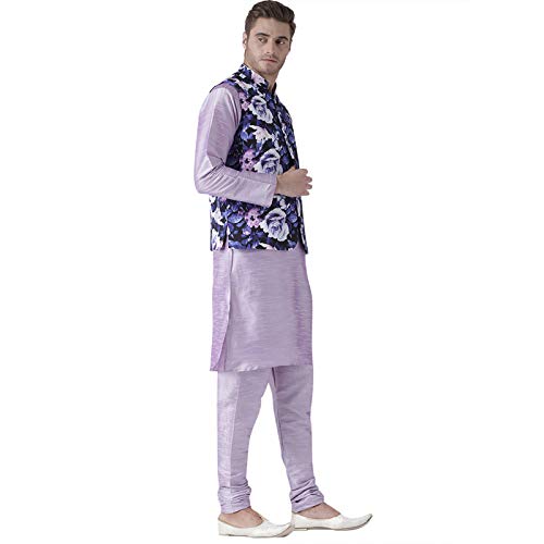 Image of hangup 3 pics kurta set with blazer available in 4 sizes*38 to 100 Multicolour