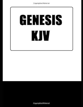 Paperback Genesis - King James Bible - KJV - Super Large Giant Jumbo - font size 24 - paperback Book