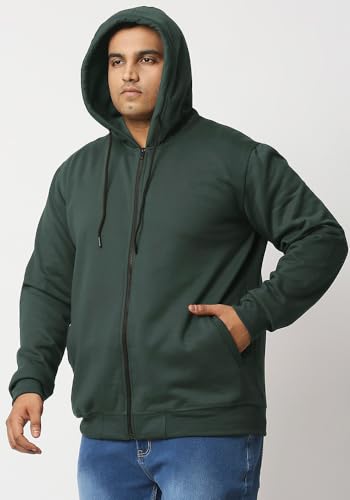 Image of Wear Your Opinion Men's Plus Size Fleece Zipper Hoodie Jacket