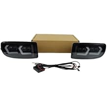 LED Daytime Running Light DRL Compatible for Toyota Land Cruiser 4500 4700 LC100 FJ100 1998-2007, 6000K Front Bumper Fog Lamp + Streamer Yellow Turn Signals, Start Scan