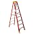 Werner feet, Orange, 6208 stepladders, 8 Ft
