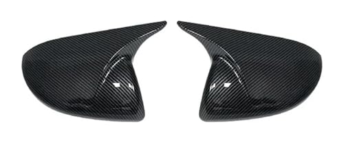 バックサイドミラーカバーキャップ 用 マツダ 3 用 アクセラ 用 BL 2009 2010 2011 2012 2013 ウィングミラーカバーキャップ カーリアビューハウジングサイドシェルケース 塗装済み(Carbon fiber pattern)