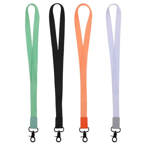 Cordón de identificación para oficina y uso diario con clip para tarjetas, pack de 4