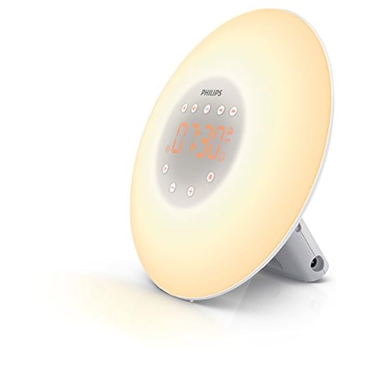 PHILIPS Wake-up Light, Sunrise Simulation, 2 Natural Sounds, FM Radio & Bedside Lamp, HF3505/60
