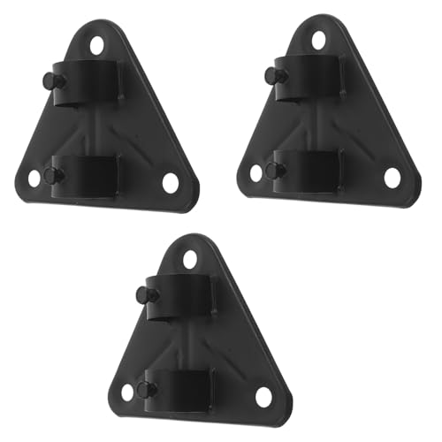 Support mural ventilateur industriel Veemoon en fer robuste noir - 2