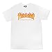 Thrasher Flame Logo Short Sleeve T-Shirt Medium White
