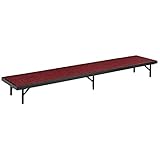 National Public Seating RT16C-40 18 x 66 x 16 in. Tapered Standing Choral Riser Red Carpet