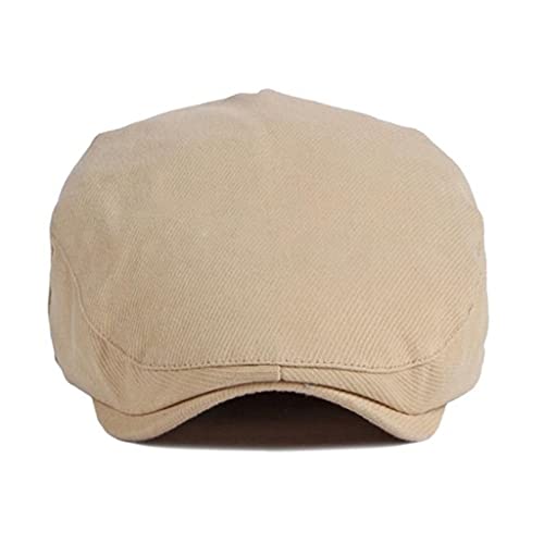 Slatiom British Casual Spring Summer Berets Hat Men Women Cotton Newsboy Caps Visors Duckbill Ivy Flat Cap (Color : C, Size : 55-57Cm) #TOP4