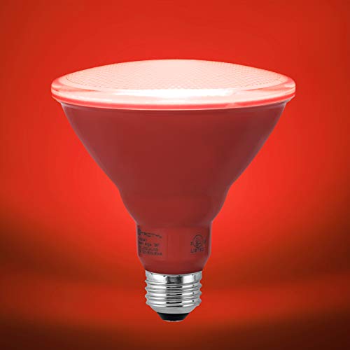 Xtricity Led Par38 Red Flood Light Bulb, 7W, (40W Equivalent), Waterproof, Indoor/Outdoor, E26 Medium Base, Red Flood Lights Outdoor/Indoor 120V, Rohs Listed, Blue (1 Pack) #TOP4
