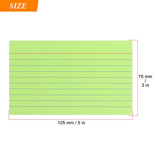 Tamaki Colored Index Cards 3 X 5 Ruled Note Cards Flash Cards for Studying, Home and Office Ruled Index Cards, 180 Count - Image 3
