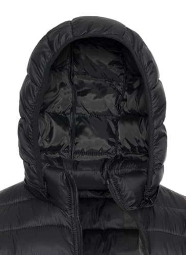 1826 Outdoor Men's Lightweight Hooded Puffer Winter Jacket, Insulated Puffy Coat for Snow Ski Hiking Travel Detachable Hood2