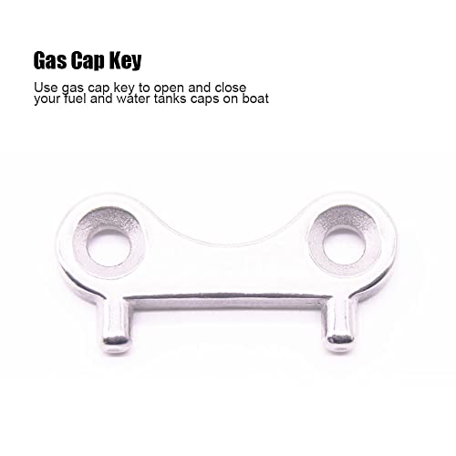 Boat Gas Cap Key, Gas Fuel Water Tank Deck Fill Plate Key for Marine