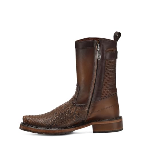 Cuadra Men's Boot in Genuine Python Leather Honey 1J2VPH4