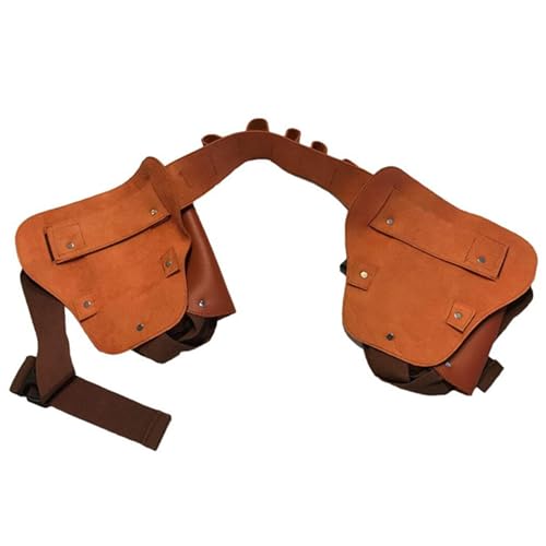Porte-canette de bière - Avec sangle de taille réglable - Cadeau fonctionnel - Pour la randonnée, la pêche, la chasse, le chien à pied - Unisexe, marron, Voir description, Voir description