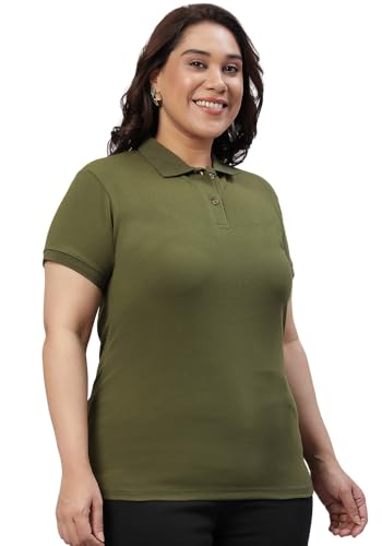 Image of Wear Your Opinion Womens Plus Size Polo Collar Neck T-Shirt Top