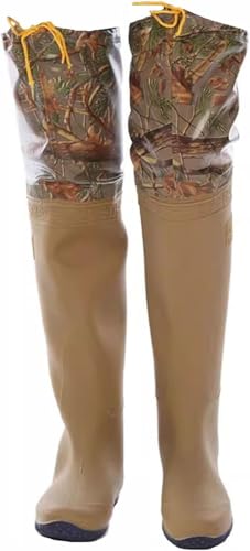 KomNWF LXXW Fishing Chest Waders Lightweight Fishing Frog Shoes with Adjustable Drawstring, Fishing Waterproof Boots, Tall Down Shoes hunting waders(6)
