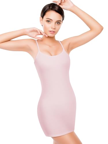 Image of WILLBOND 3 Pieces Women Basic Long Tanks Adjustable Spaghetti Strap Camisole Top