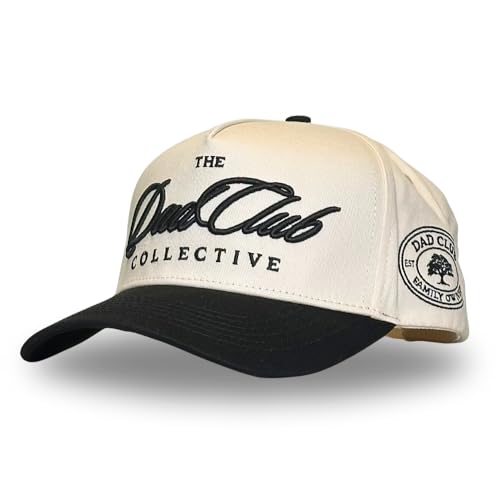 Vintage Mom & Dad Trucker Hats | Men & Women | Dad Hat Mama Hats for Boys | Kids Grandpa Boy Mom Girl Dad Hats | Country Western | Cotton | Snapback (Dad Club | Black)