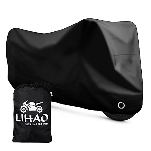Housse de moto imperméable 300D LIHAO avec trou de verrouillage