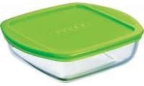 Pyrex &Store Cook Quadratische Auflaufform mit Deckel (20 x 17 cm, 1 l