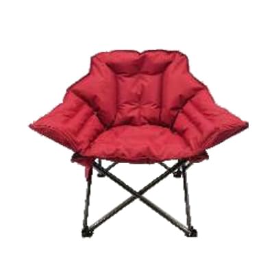 Red Fabric - Heated Club Chair with Cupholder - Battery Not Included
