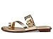 Michael Kors Women's Vera Flat Thong Sandal, Pale Gold, 8.0