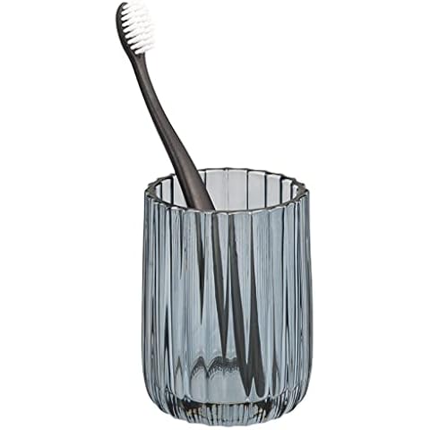 Portacepillos de dientes bremermann con vaso de cristal gris Cover