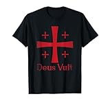 Deus Vult Gott willes es Latin Templar T-Shirt