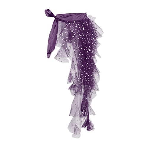 Ceinture de danse orientale sequins foulard asymétrique aux finitions soignées de qualité